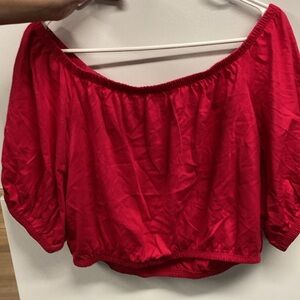 NWT pink off shoulder blouse